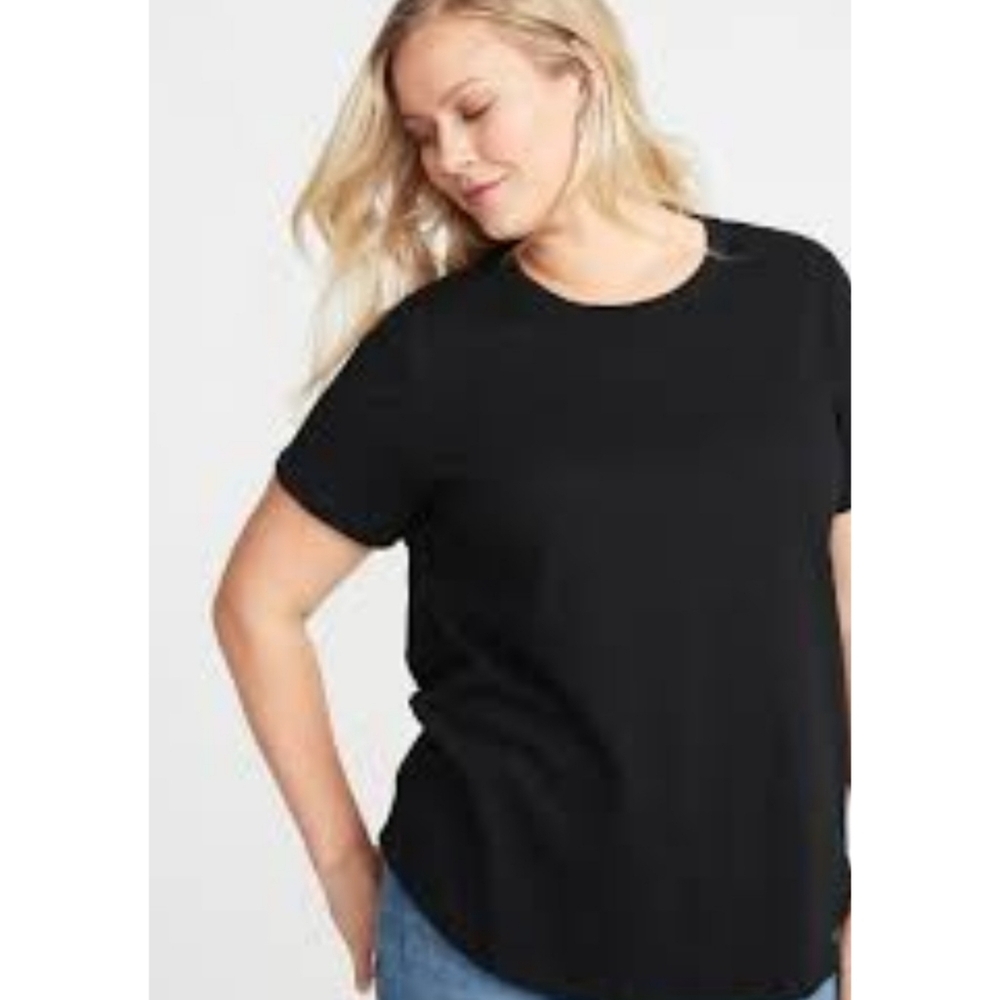 Old Navy Everywear Short Sleeve Crewneck Tee Black Size 2X